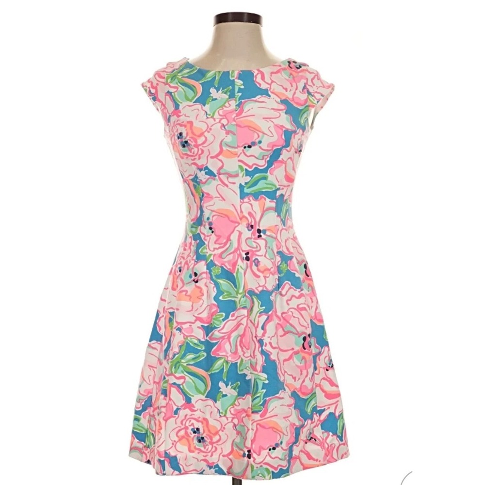 Lilly Pulitzer Floral Print Mini Dress Size Small